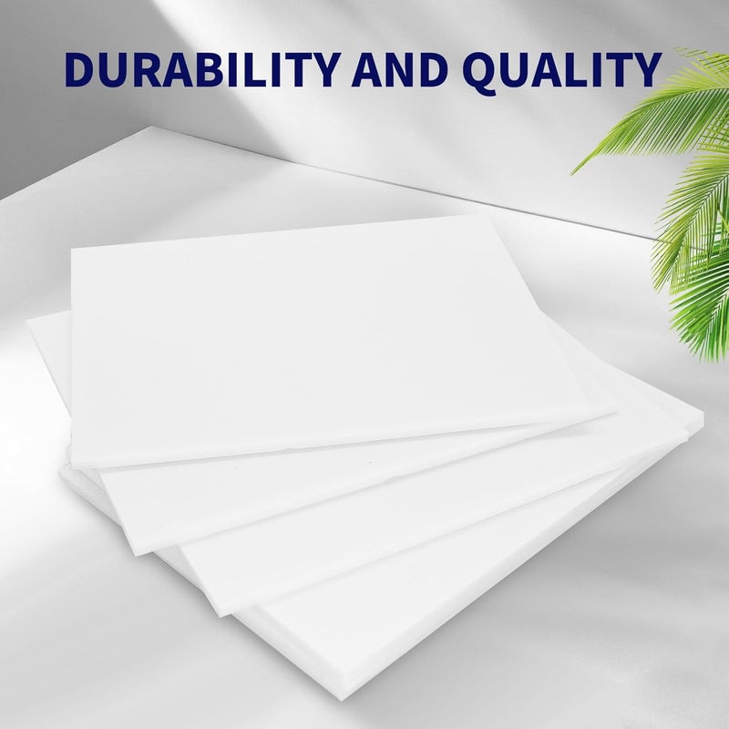 KICPEG ألواح فوم بيضاء 8" × 10" - عبوة 10 - لوح فوم مزدوج الجوانب لعلامات العروض التقديمية للمدرسة والمكتب من بوليسترين صلب، ورقة فوم، لوح فوم للحرف اليدوية - بسماكة 3/16" (5 مم) - Image 4